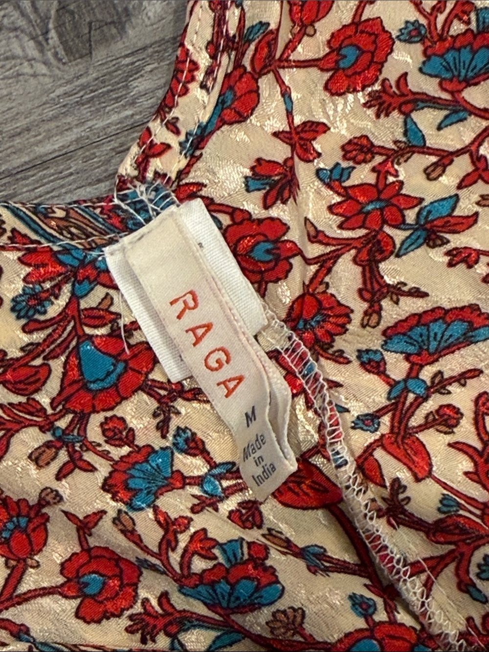 Anthropologie Raga Tassel Bohemian Paisley Kimono Maxi Dress 70s Size M Boho - Picture 6 of 9
